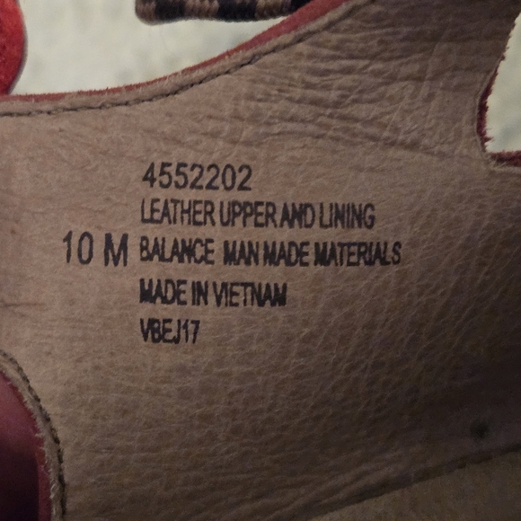 Bionica Sirus Womens Red Leather Wedge Sandals Sz 10 - Picture 4 of 7